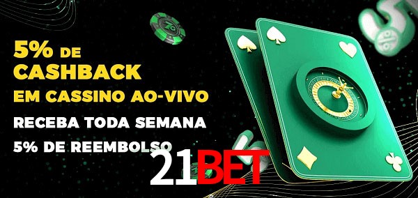 Promoções do cassino ao Vivo 21BET